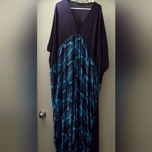 Manaola Navy Blue Kaftan